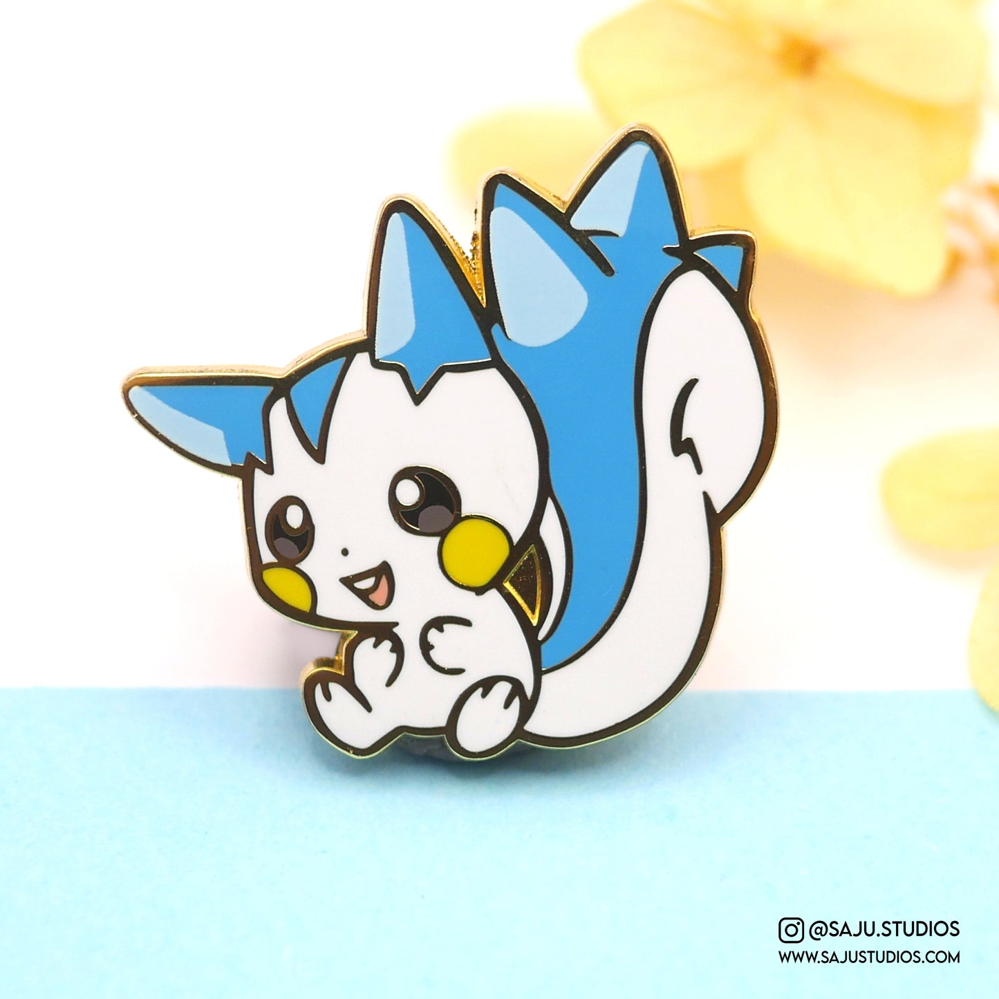 Electric Squirrel Enamel Pin