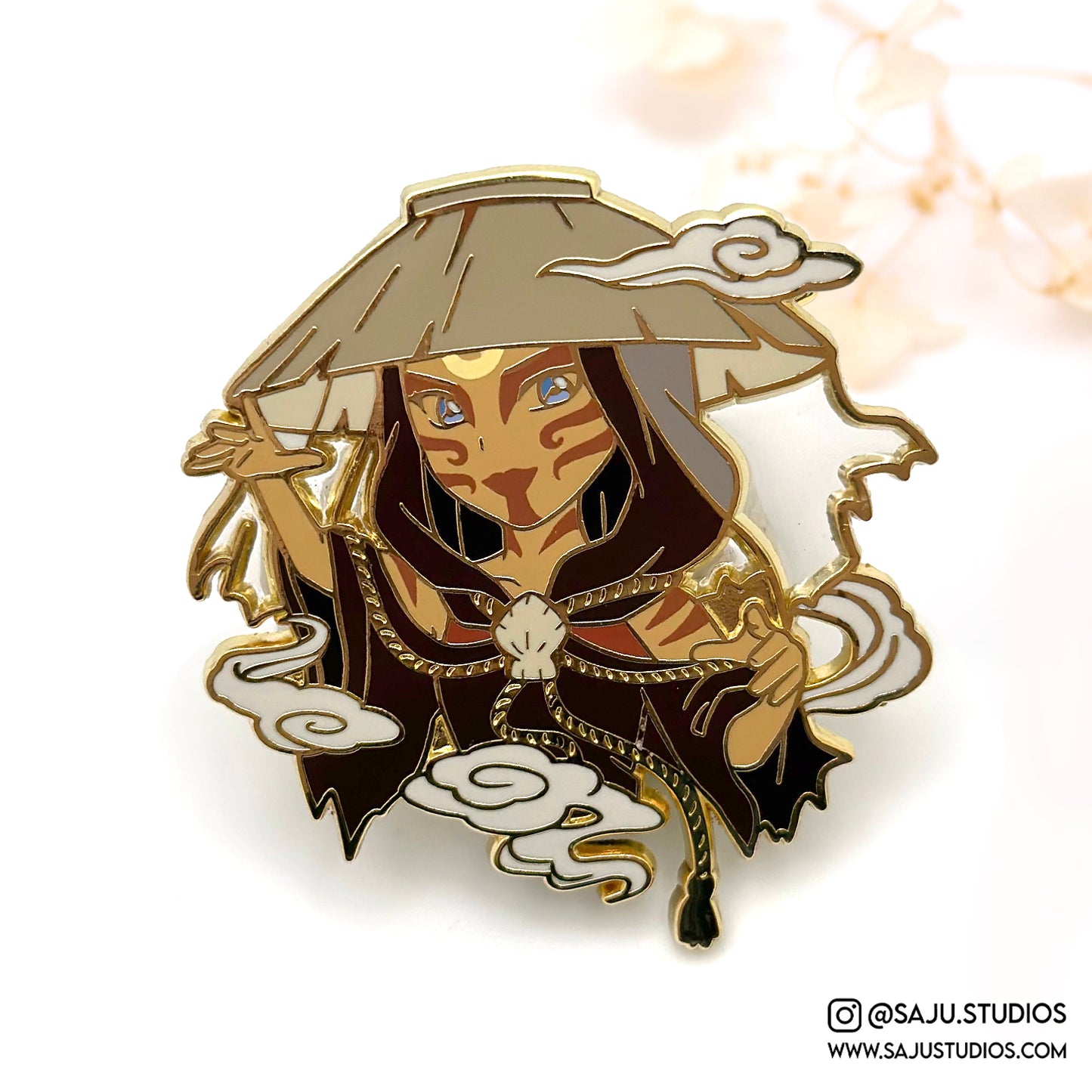 Painted Lady Enamel Pin