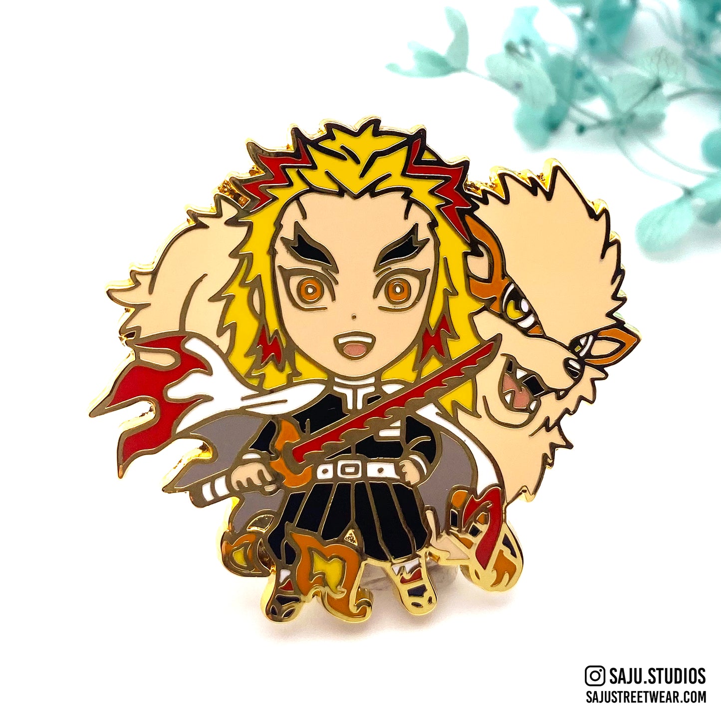 Flame PokeSlayer Enamel Pin