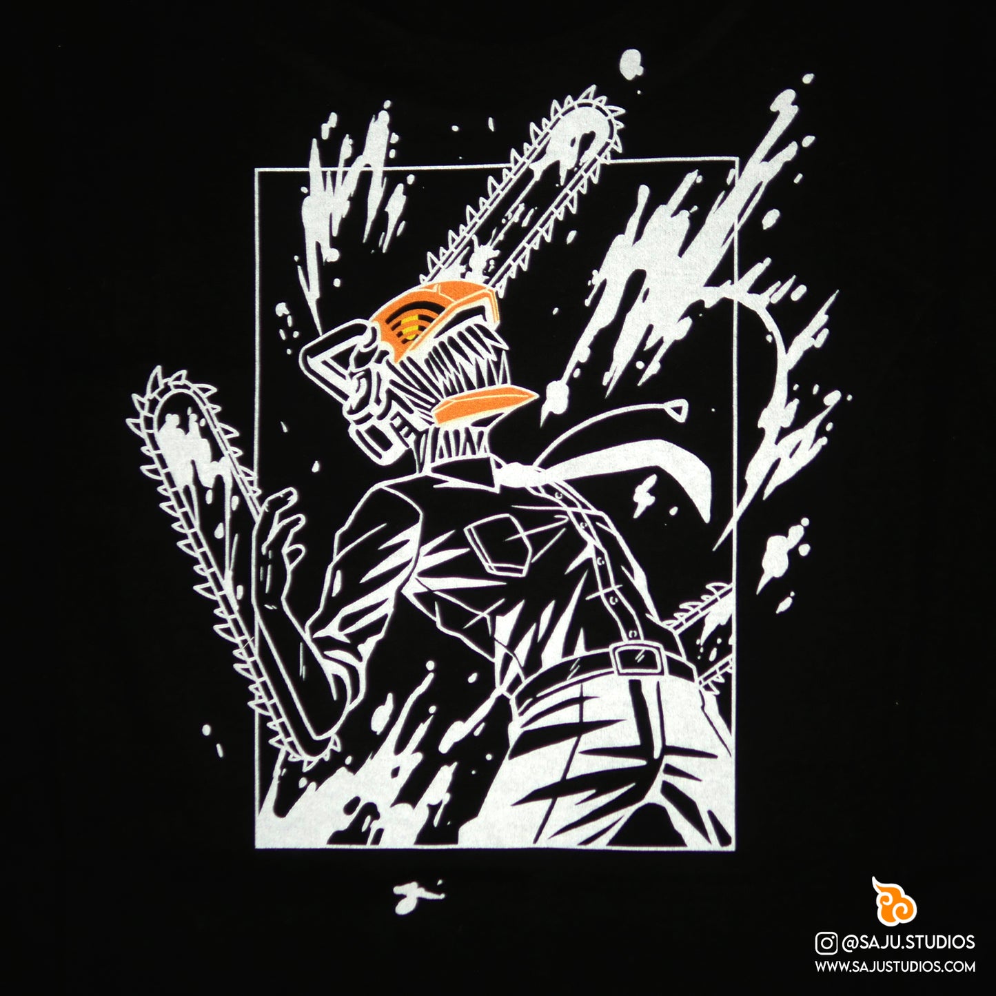 Embroidered Chainsaw Man Shirt