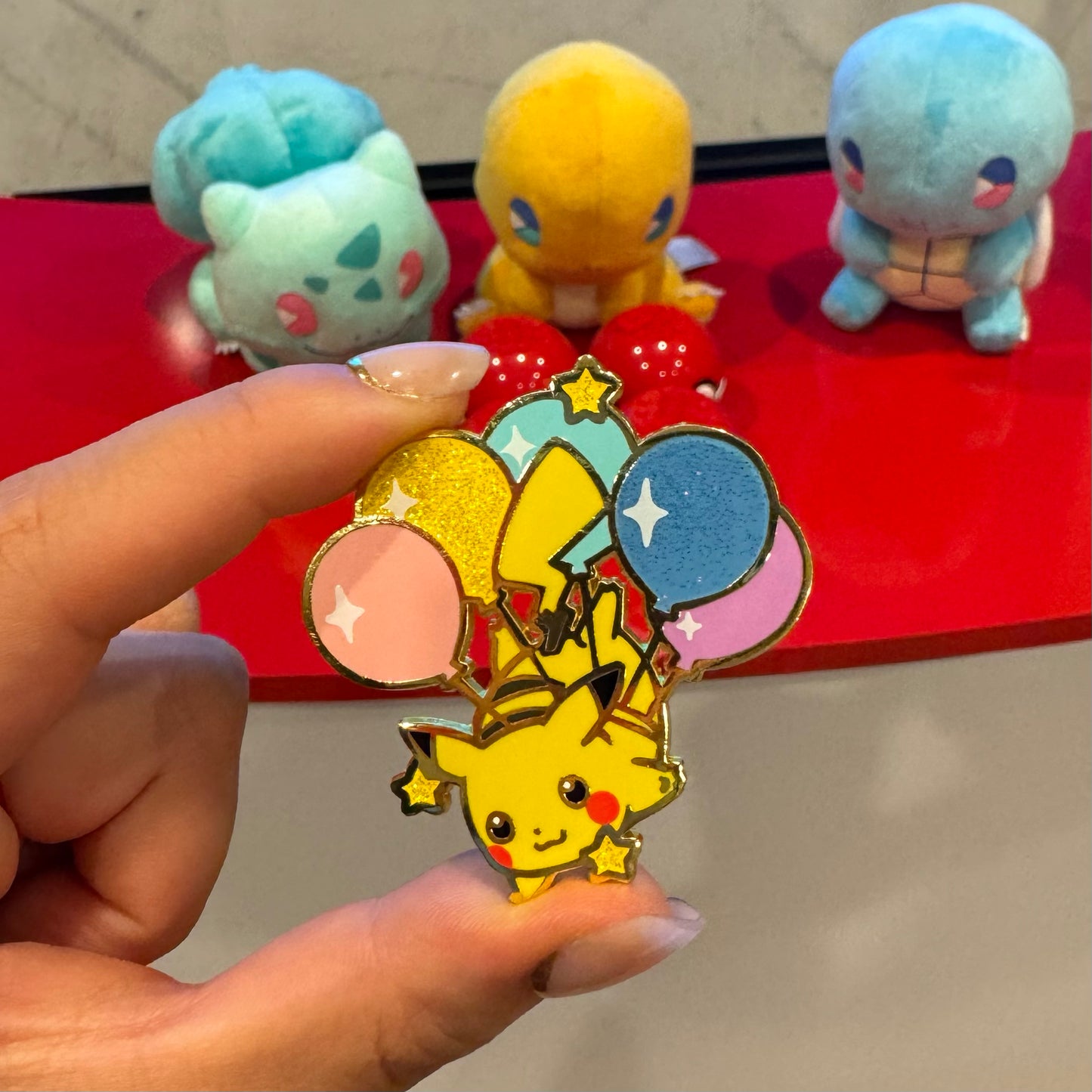 Pika Balloon Enamel Pin