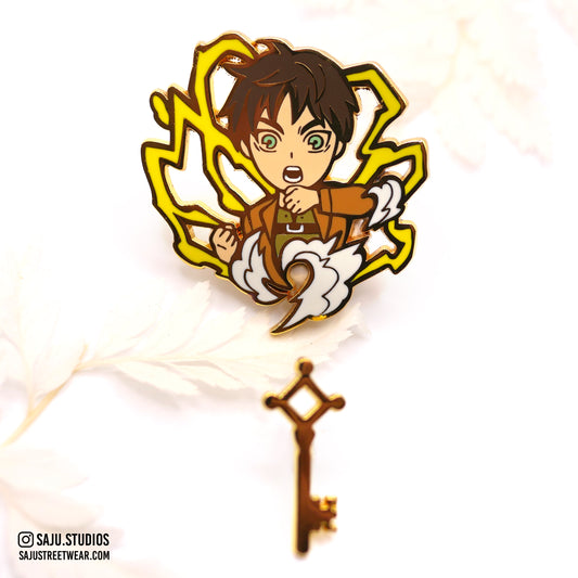 Eren & Key Enamel Pin (2 pcs)