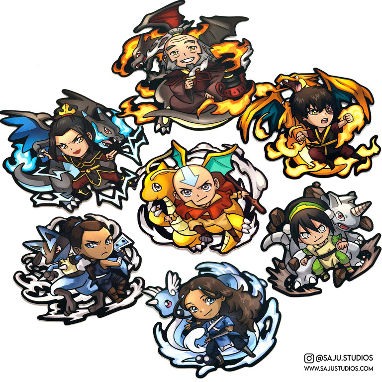 Avatar The Last Airbender Stickers: 10/50/100pcs Stickers Collection