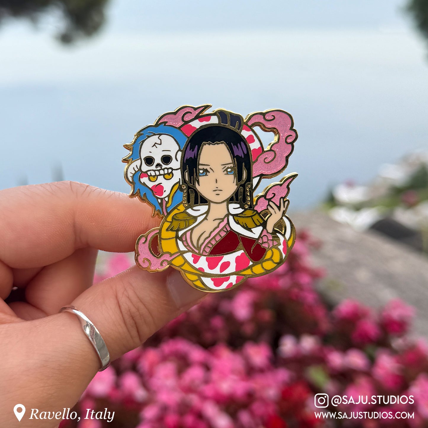 Boa Enamel Pin