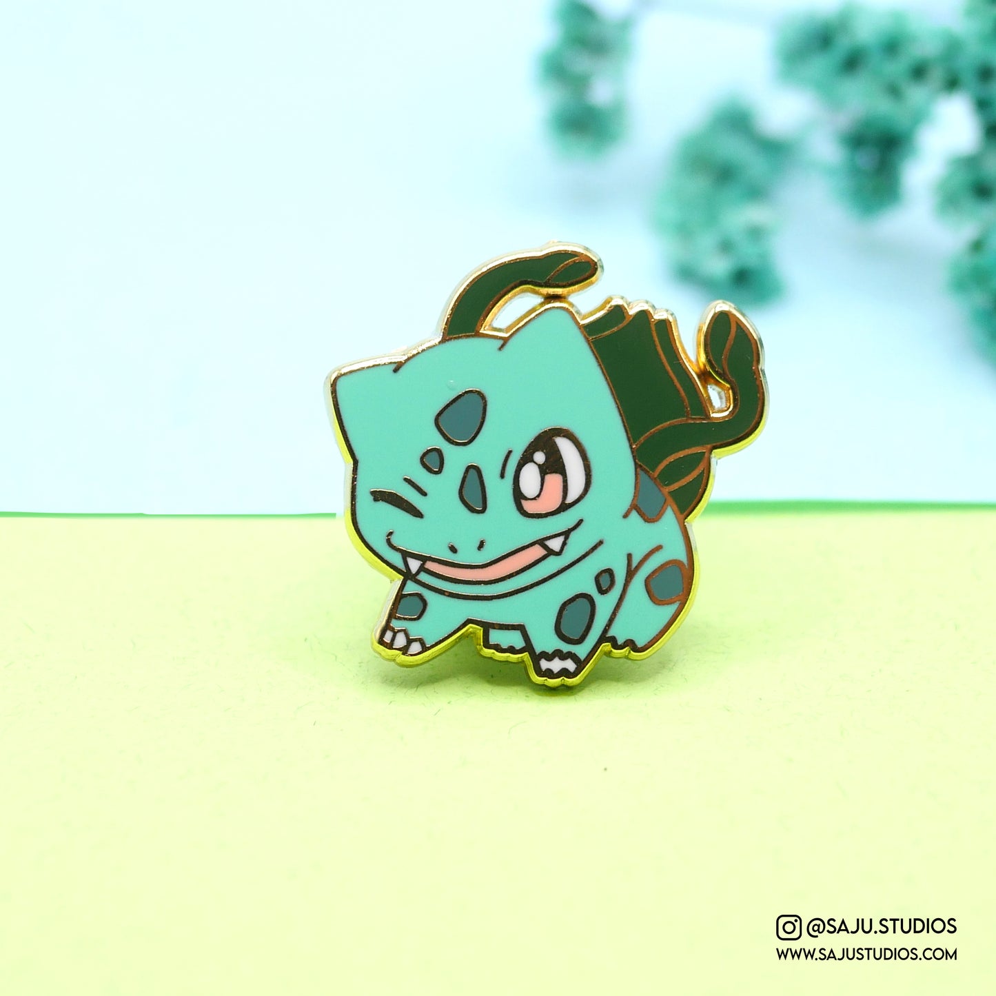 Grass/Poison Enamel Pin