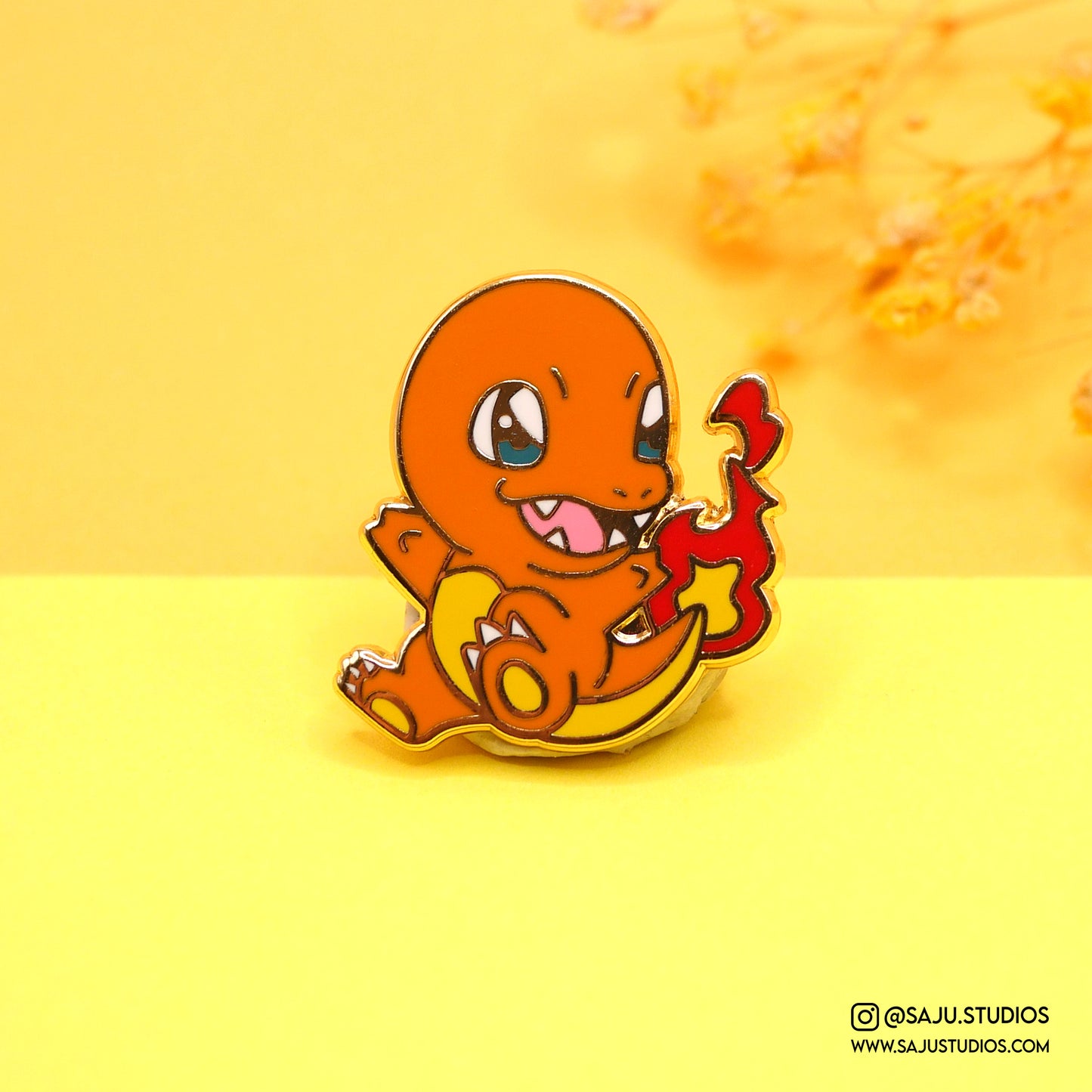 Fire Lizard Enamel Pin