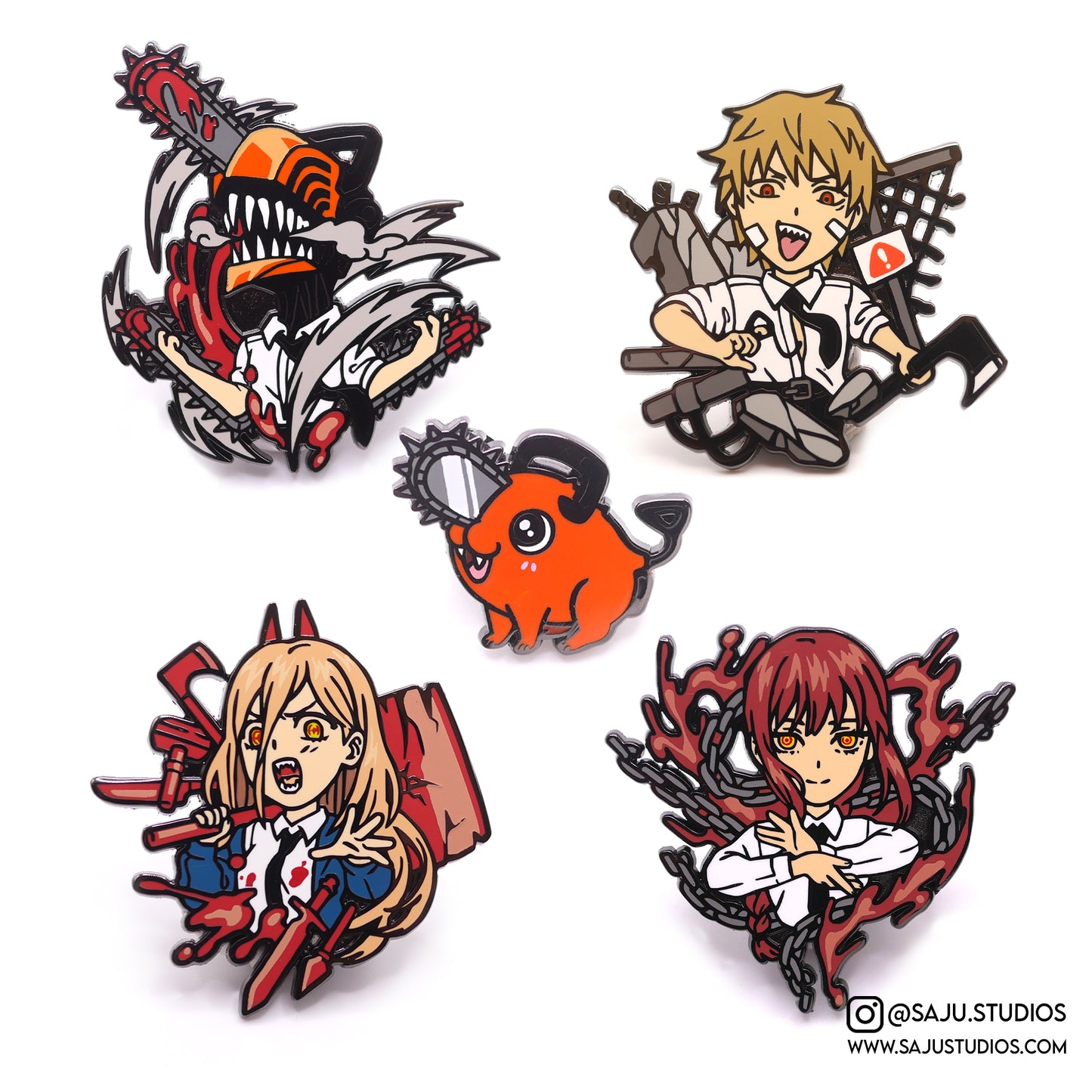 Chainsaw Enamel Pins