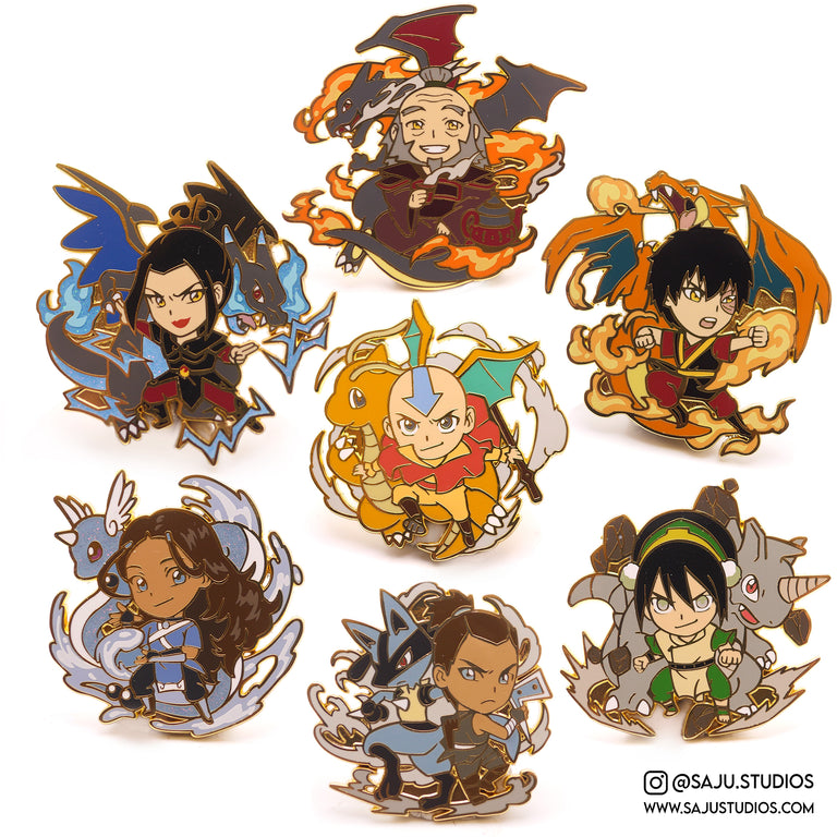 Fire and Ice Enamel Pin Set (6)