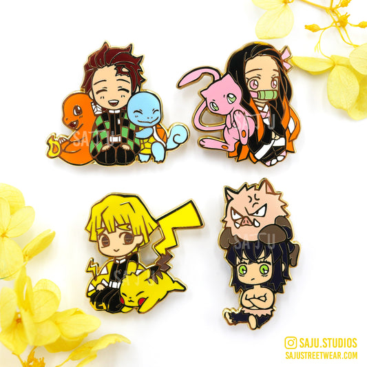 PokeSlayers Enamel Pins