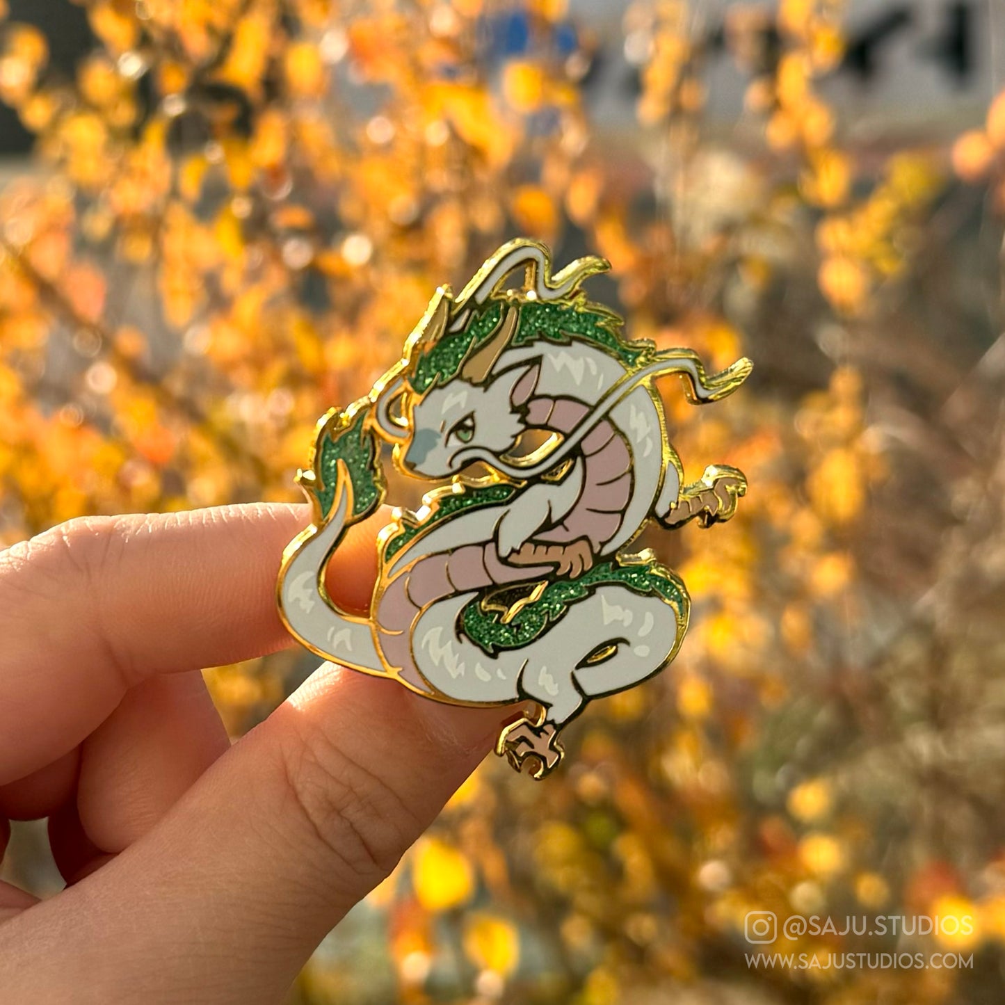 Haku Enamel Pin