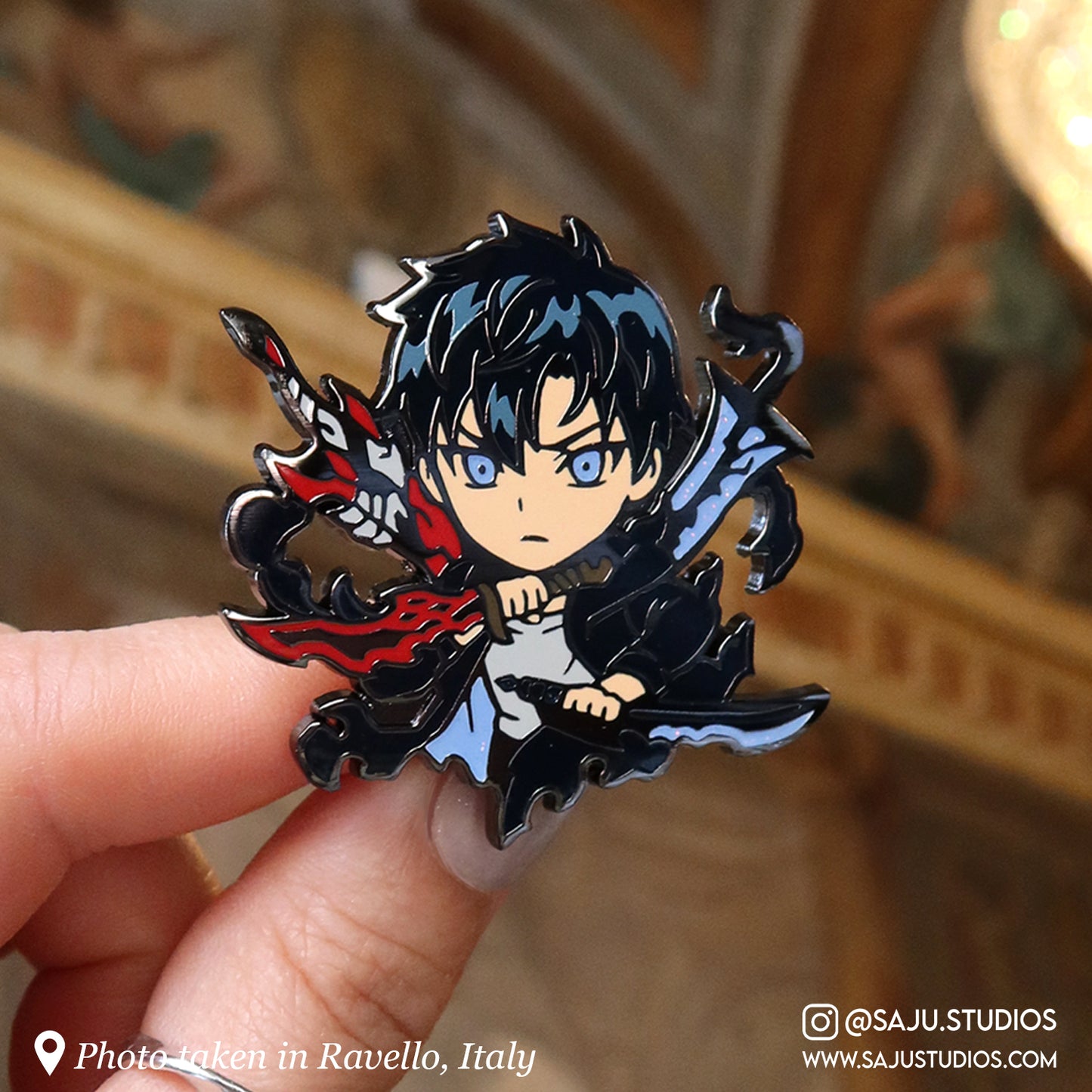 Jinwoo Enamel Pin