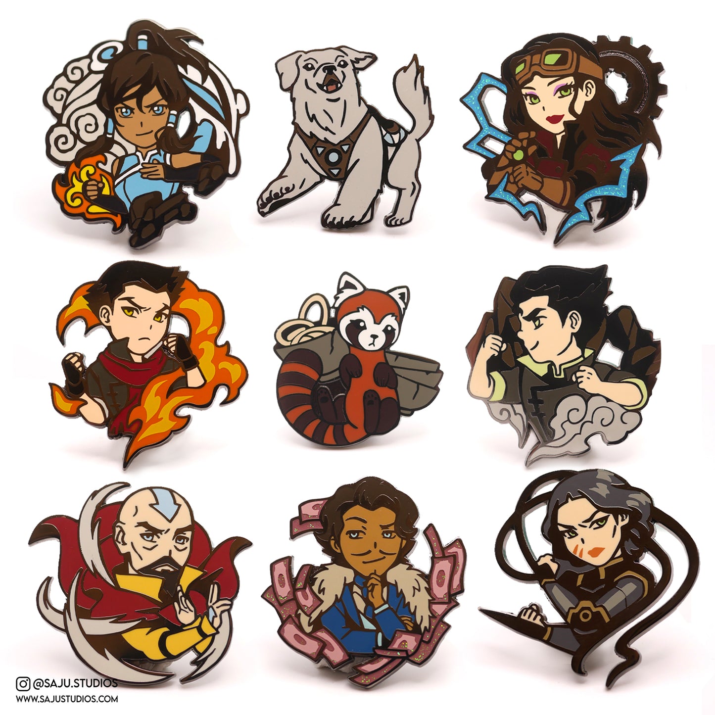 Korra Enamel Pins