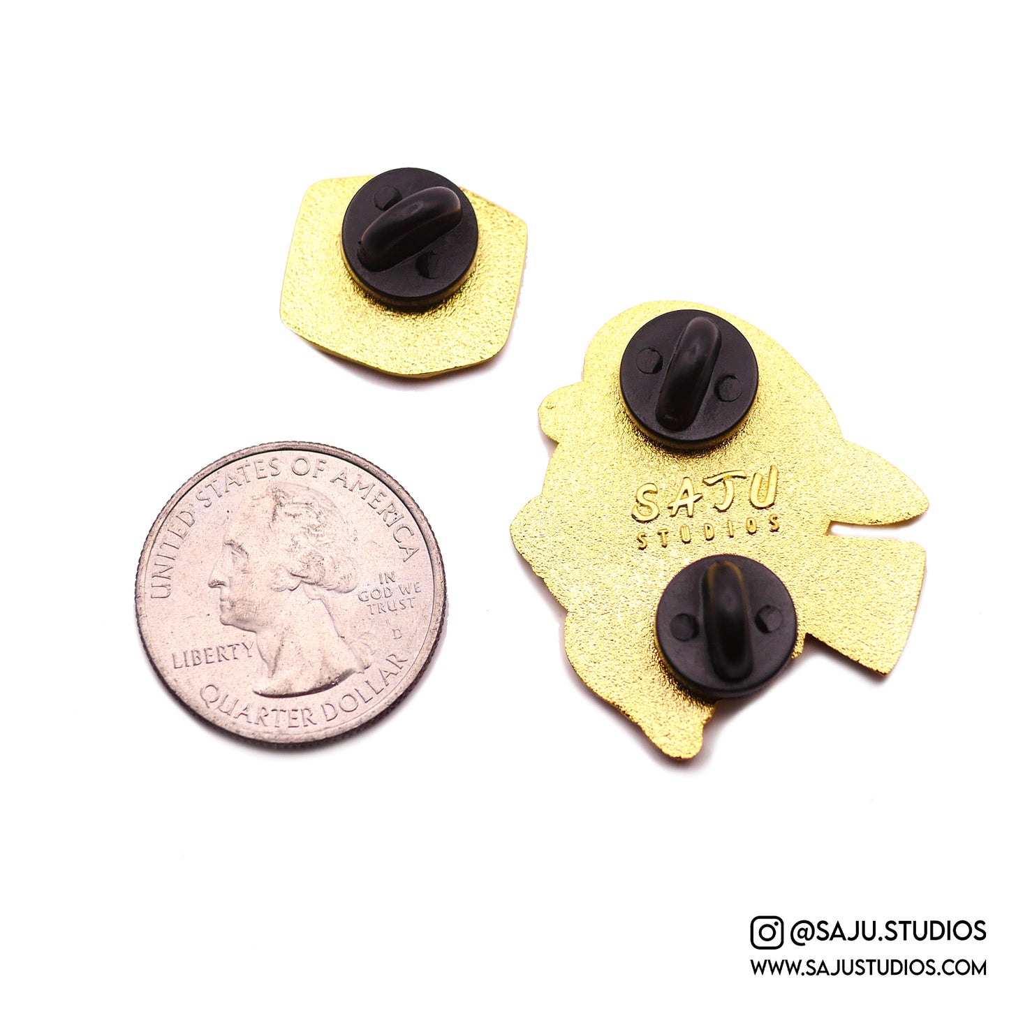 Mario Poncho Enamel Pins (2 pcs)