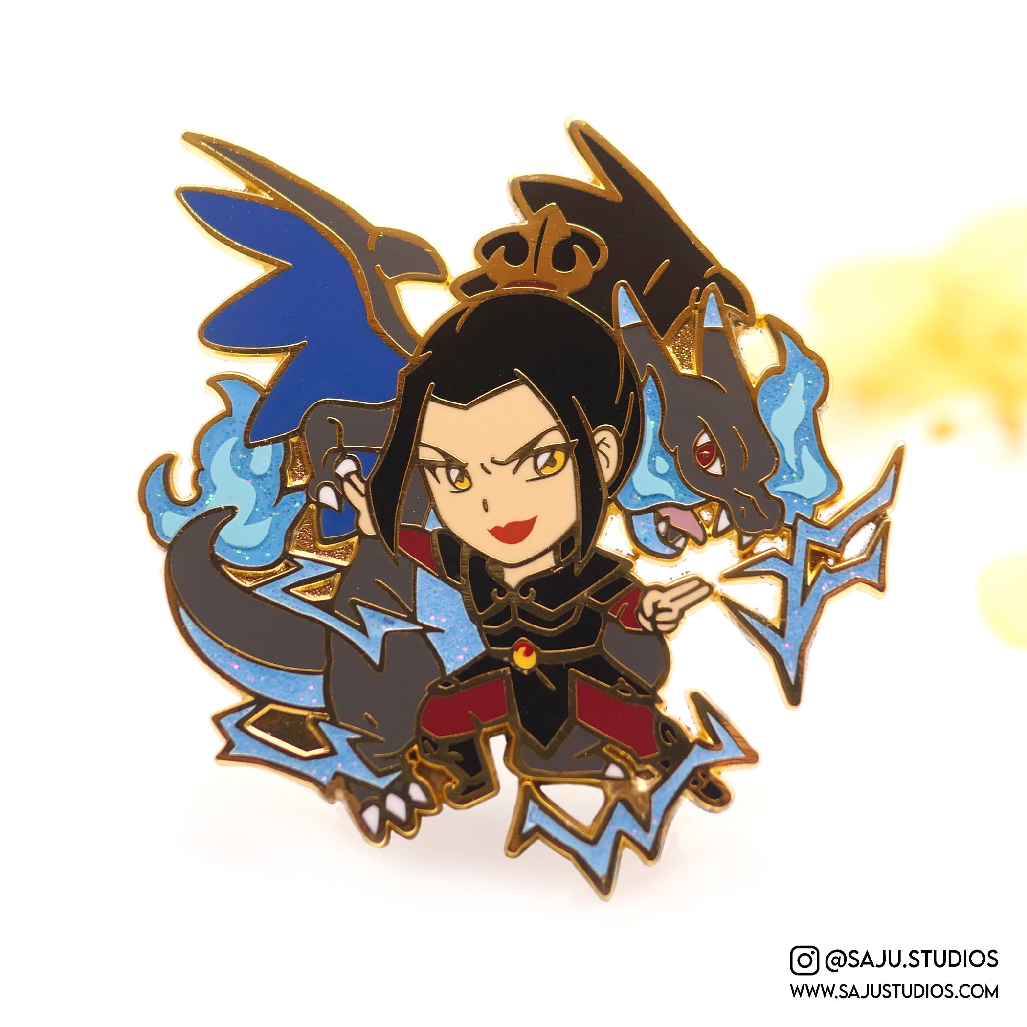 Azula Keychain Poké Azula Enamel Pin – SAJU Studios