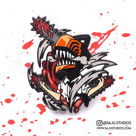 Chainsaw Enamel Pin