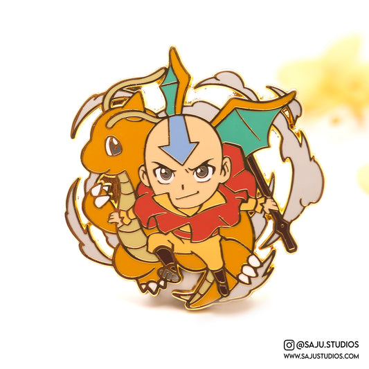 Poké Aang Enamel Pin