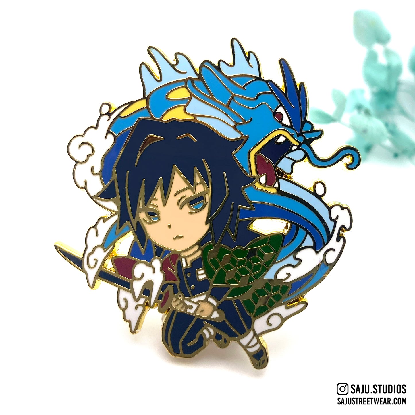 Water PokePillar Enamel Pin