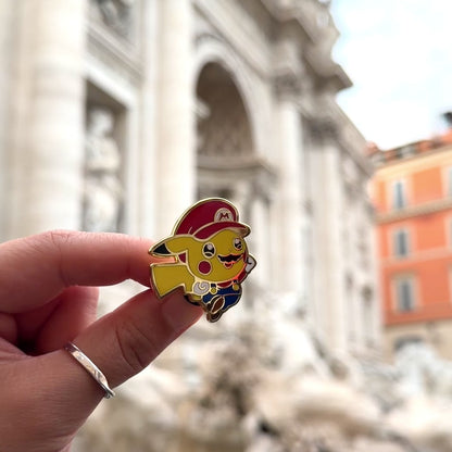 Mario Poncho Enamel Pins (2 pcs)