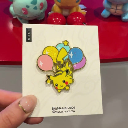 Pika Balloon Enamel Pin