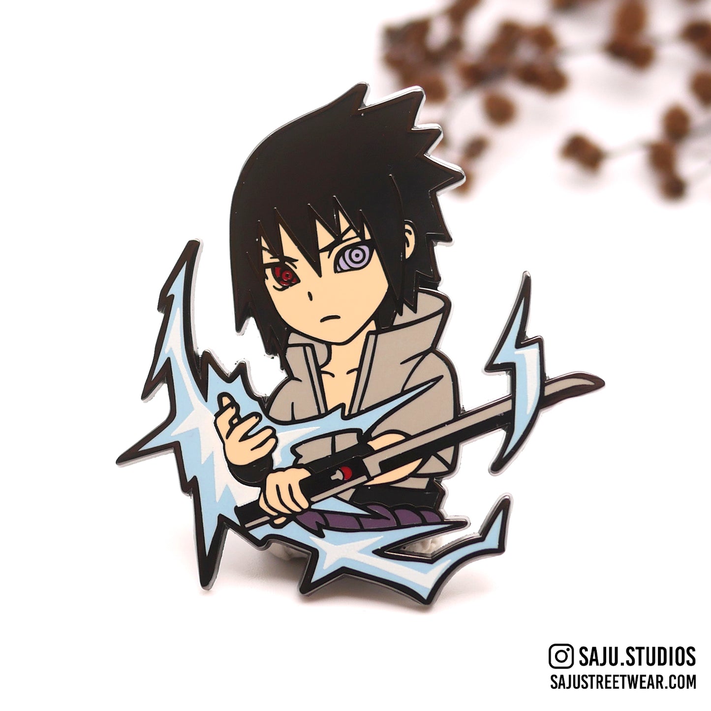 Lightning Blade Enamel Pin