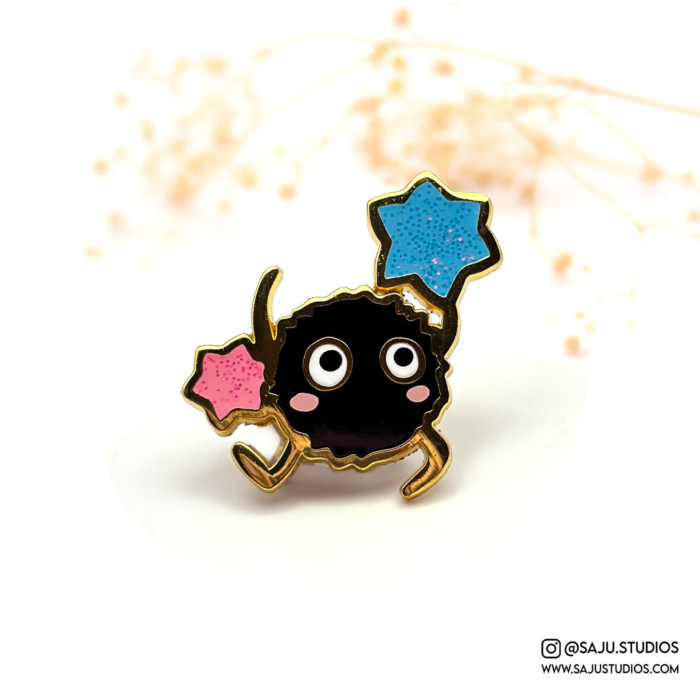 Soot Sprite Enamel Pin