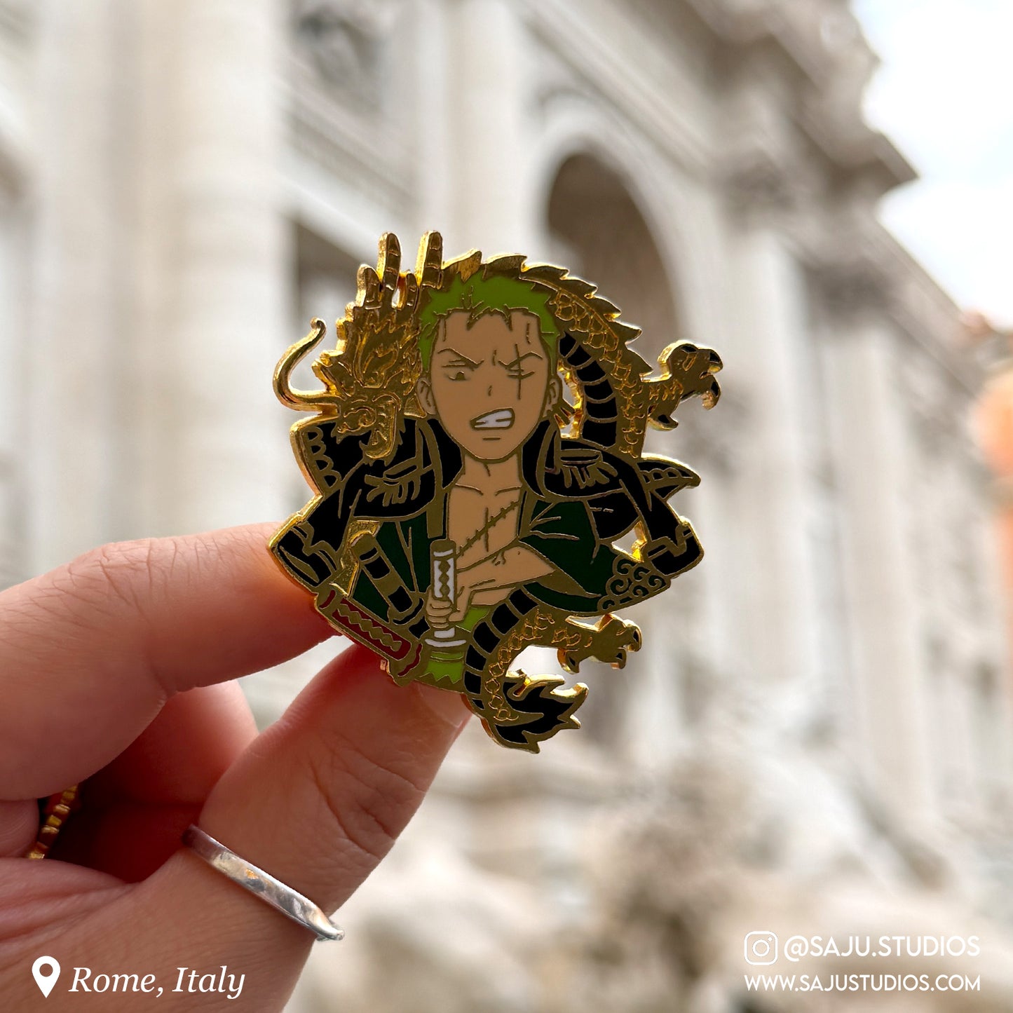 Swordsman Enamel Pin