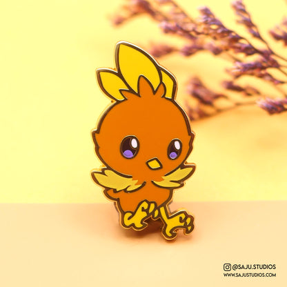 Fire Chick Enamel Pin