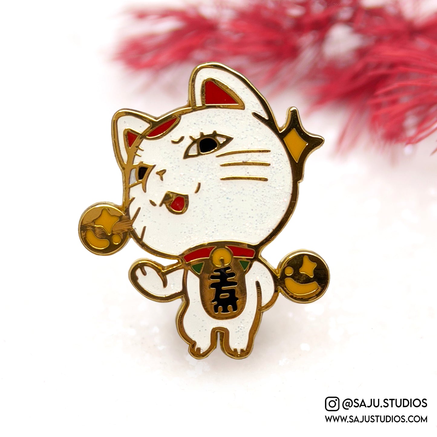 Turbo Cat Enamel Pin
